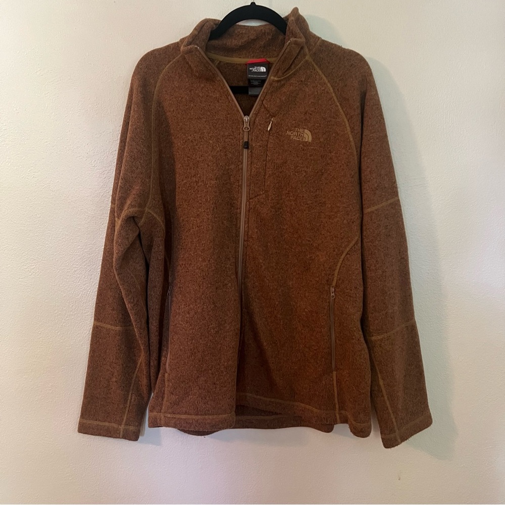 The North Face Men's Brown/Rust Jacket|Large|Good Condition|Zip-Up